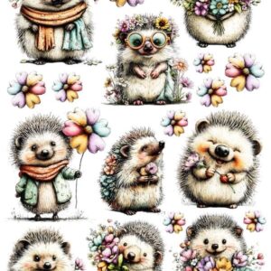 Arkusz dodatków do wycinania - Jeże 05