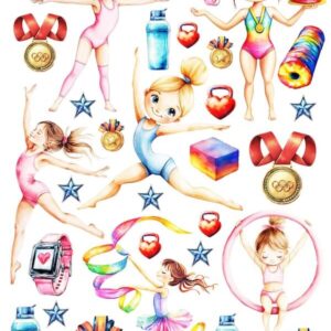 Arkusz dodatków do wycinania - Sport 07 - Akrobatyka