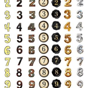 Arkusz dodatków do wycinania - Urodziny i Rocznice 05