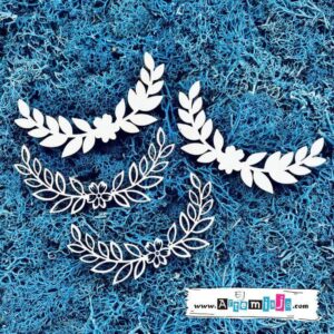Tekturka: Ornamenty 16 - Kwiatek z gałązkami 2D