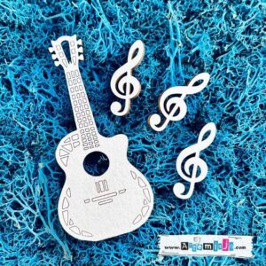 Tekturka: Gry i zabawy 09 - Gitara + nutki