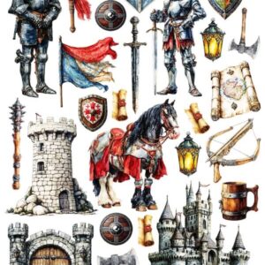 Arkusz dodatków do wycinania - Zawody / Hobby 24 - Rycerstwo