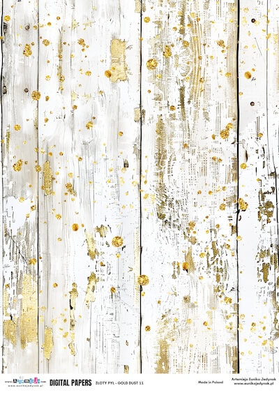Złoty pył - Gold Dust 11 Artemisja Digital Papers