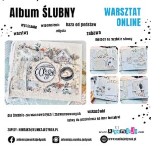 Warsztat online ALBUM ŚLUBNY - warsztat z zestawem materiałów