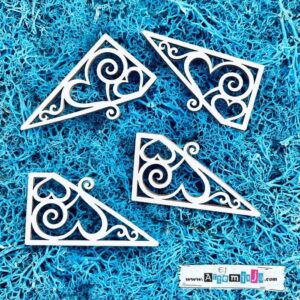 Tekturka: Ornamenty 19 - Narożniki 4 szt.