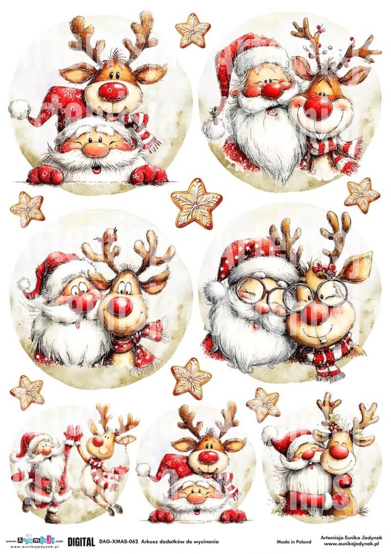 Artemisja Digital Mikołaj i Reniferek - DAG-XMAS-062