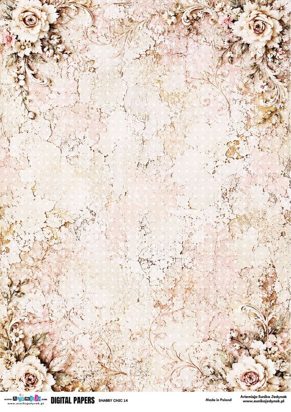 SHABBY CHIC – ARTEMISJA DIGITAL PAPERS 14