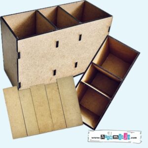 ORGANIZER na biurko PRZYBORNIK HDF na pisadła 15,0 cm x 10 cm x 7 cm