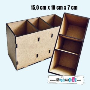 ORGANIZER na biurko PRZYBORNIK HDF na pisadła 15,0 cm x 10 cm x 7 cm