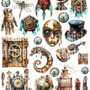 Arkusz dodatków do wycinania - Steampunk 10