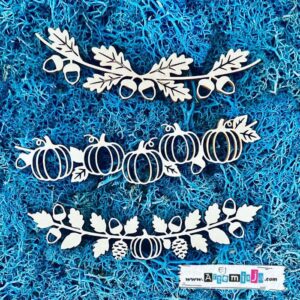 Tekturka: Ornamenty 24 - Jesienne banerki LISTKI I DYNIE