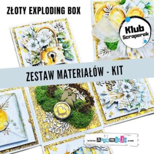 Złoty exploding box (materiały warsztatowe, kit warsztatowy) [Klub Scraperek]